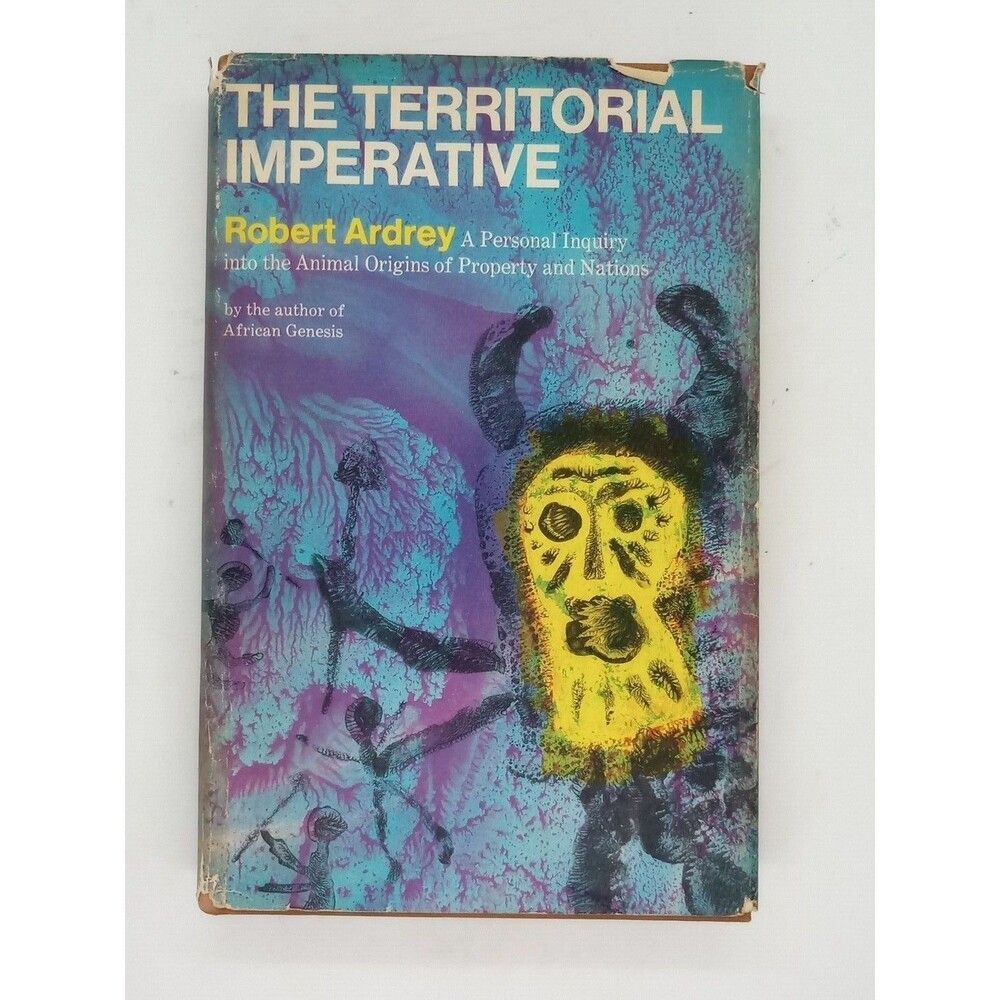 Territorial Imperative Robert Ardrey Vintage Book 1966 3rd printing HC/DJ